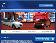 Tablet Screenshot of gllimousines.com